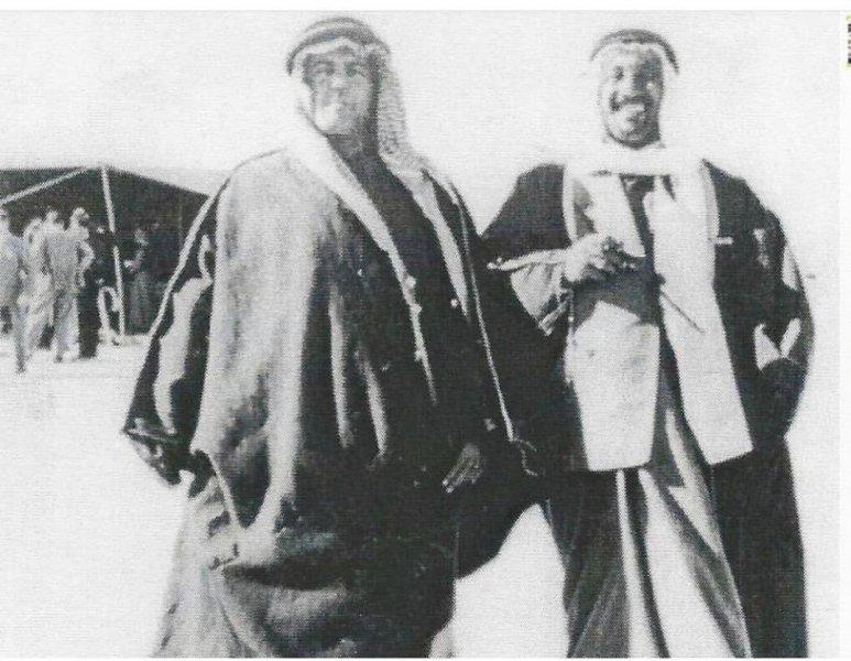 من الذاكرة Flag of Kuwait صورة نادره للشيخ عبدالله المبارك مع الشيخ ...